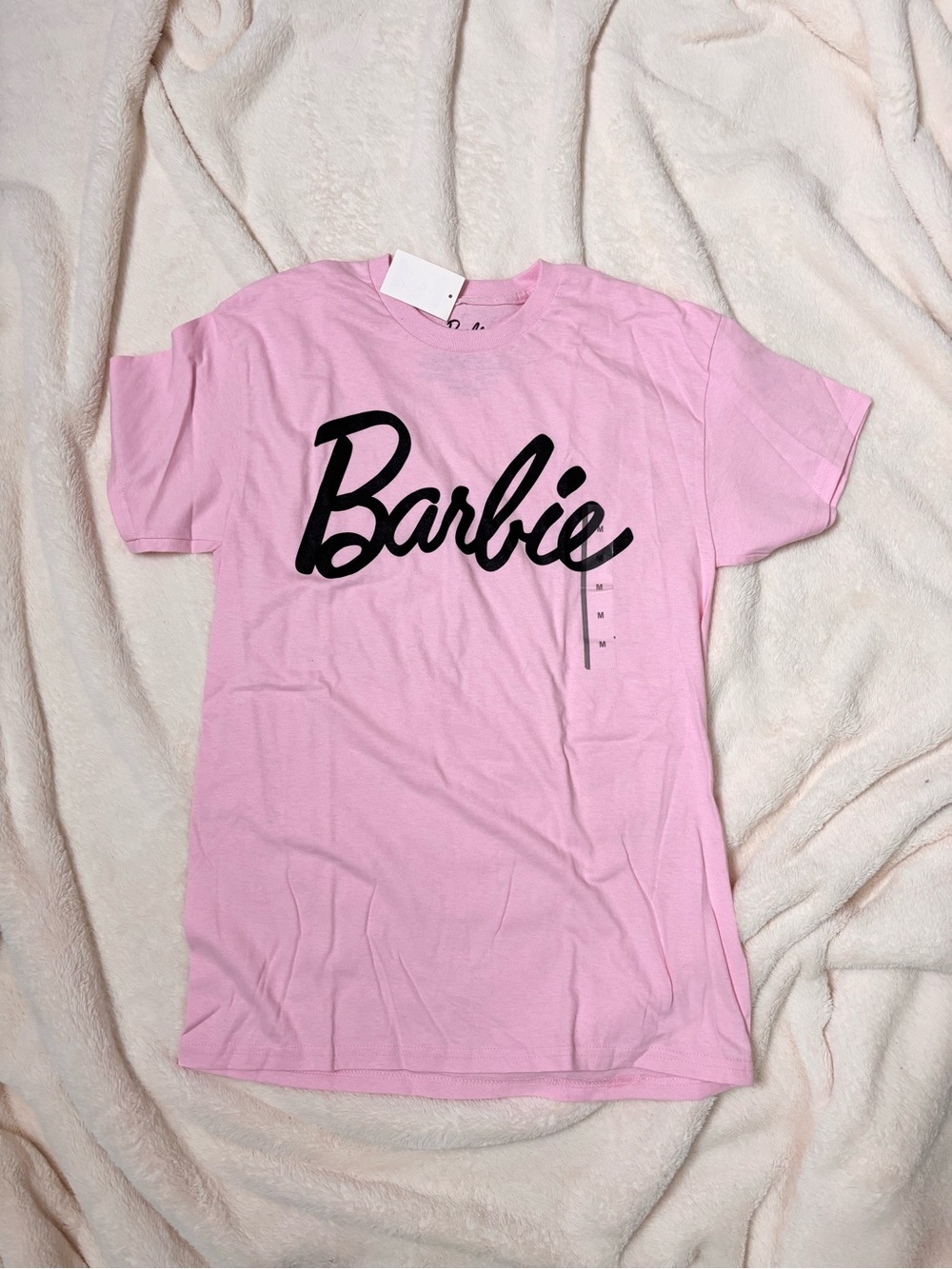 Mattel Barbie Pink Short Sleeve Logo Tee